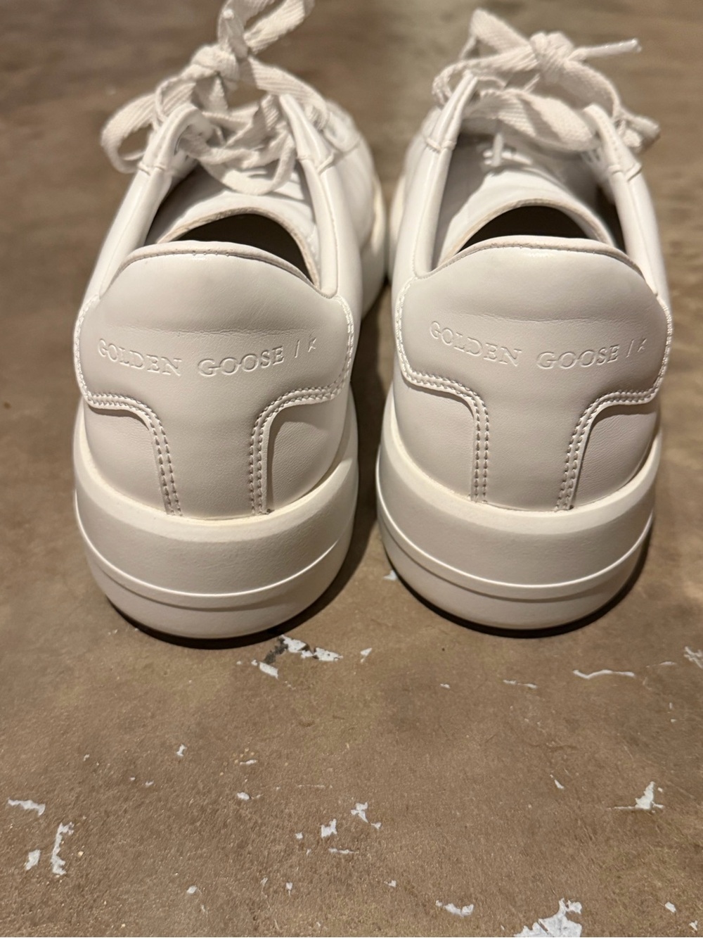 Golden Goose Pure-Star White Low-Top Sneakers - Picture 2 of 9